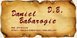 Daniel Babarogić vizit kartica